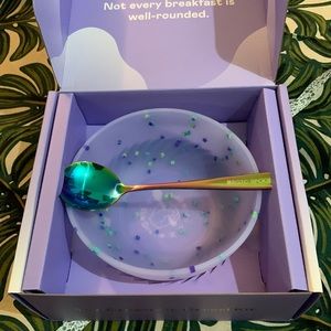 Magic Spoon Zebra Cereal Bowl with spoon